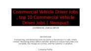 Commercial Vehicle Driver Jobs , top 10 Commercial Vehicle Driver Jobs | Nempact