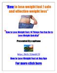 How to lose weight fast ! safe and effective weight loss -weight loss tips - how to lose belly fat PowerPoint PPT Presentation