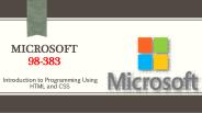 98-383 Dumps VCE