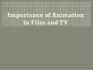Importance of Animation in Film and TV