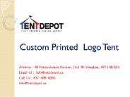 Custom Printed Trade Show Logo Tent