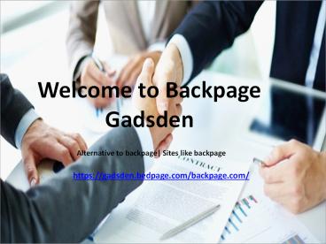 Backpage gadsden || Sites like backpage.