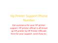 hp printer support phone number PowerPoint PPT Presentation