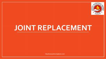 Get the best Joint replacement surgery at Jyoti nursing home|jaipur