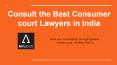 Lawyer for Consumer complaint in India PowerPoint PPT Presentation