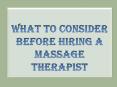 What to Consider Before Hiring a Massage Therapist PowerPoint PPT Presentation