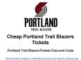 Portland Trail Blazers Tickets Discount Coupon