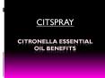The Best Citronella Essential Oil a citspray. PowerPoint PPT Presentation
