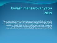 kailash mansarovar yatra 2019