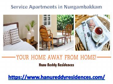 budget service apartments in nungambakkam