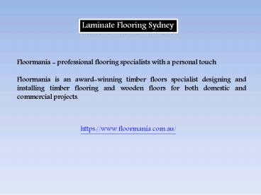 Laminate Flooring Sydney