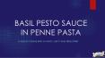 Basil Pesto Sauce in Penne Pasta PowerPoint PPT Presentation