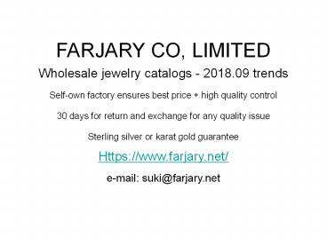 wholesale jewelry catalogs - latest jewelry - 2018.09