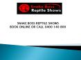 snake show brisbane (1) PowerPoint PPT Presentation