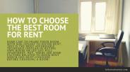 Choose The Room For Rent In Singapore