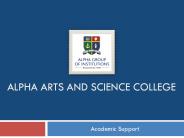Alpha arts and science college