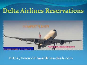 Delta Airlines Reservations Official site