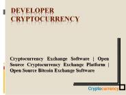 Open Source Bitcoin Exchange Software