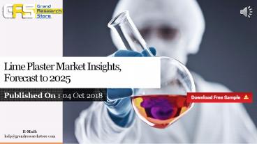 Lime plaster market insights, forecast to 2025