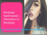 Backpage Sanfernando || Alternative to Backpage