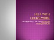 Help With Coursework