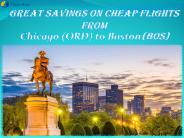 Flights from Chicago ohare (ORD) to Boston(bos)