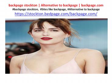 backpage stockton | Alternative to backpage | backpage.com