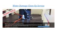 Water Damage Clean UP Service