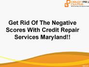 Credit Repair Services Maryland