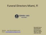 Funeral Directors Miami, Fl