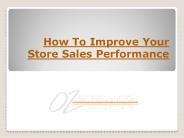 How To Improve Your Store Sales Performance