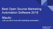 Free Open Source Marketing Automation