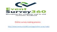 How to create the online survey by using eventsurvey360?