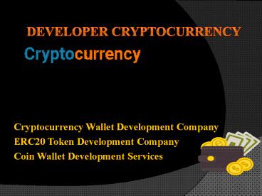 ERC20 Token Development Company - Coin Wallet Development Services