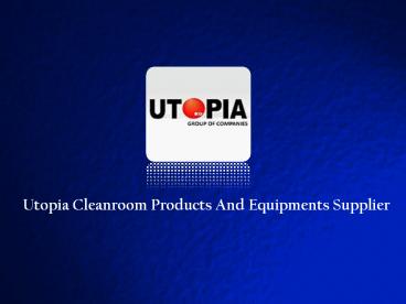 Hospital Cleanroom Products