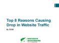Top 8 Reasons Causing Drop in Website Traffic PowerPoint PPT Presentation