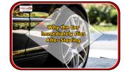 Why the Car Immediately Dies After Starting