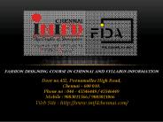 Fashion Design courses in Chennai