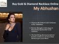 Buy Designer Gold and Diamond Necklace online | My Abhushan