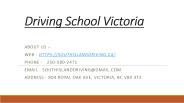 Driving School Victoria