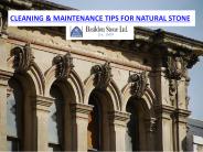 Cleaning and Maintenance tips for natural stone.