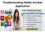 Troubleshooting Adobe Acrobat Application