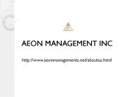 ((Aeon Management Inc - Reviews