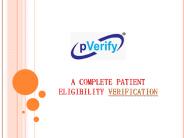 Medicare Patient Eligibility Verification - pVerify