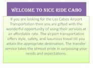 Los cabos transportation