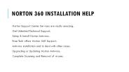 Norton 360 Installation Help
