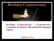 Blockchain Development Agency India, Chennai