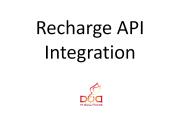 Recharge API Integration