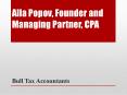 Alla Popov, Founder and Managing Partner, CPA PowerPoint PPT Presentation