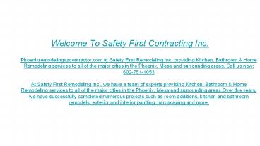 Remodeling Contractor Mesa